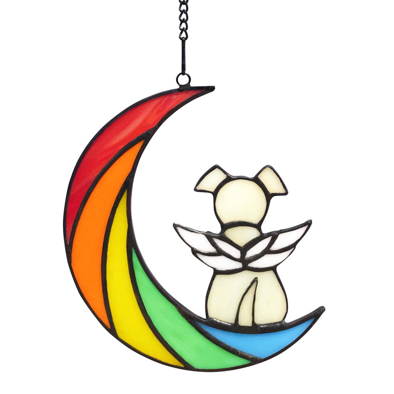 Stained Glass Dog Memorial Gifts for Loss of Dog,Rainbow Bridge Pet Memorial Gifts for Dogs,Loss of Dog Sympathy Gift,Dog Bereavement Gifts,Pet Loss Gifts,in Memory of Dog Passing Away Gifts Rainbow - a - PawsPlanet Australia