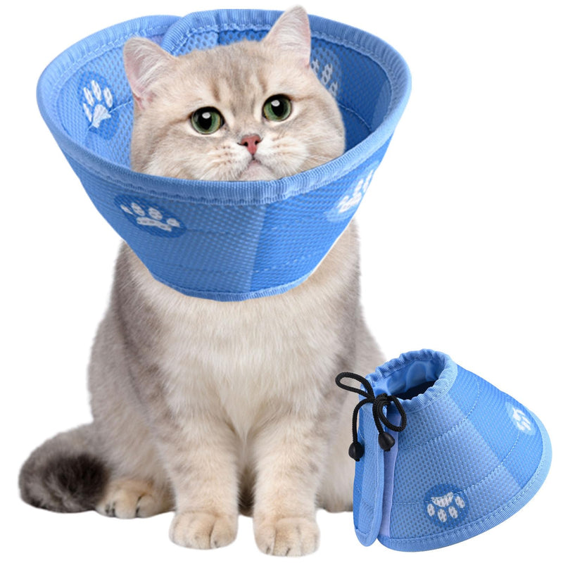 Soft Cat E Collar，Cat Recovery Collar，Adjustable Cat Cone Collar Elizabethan Collar Does Not Block Vision - PawsPlanet Australia