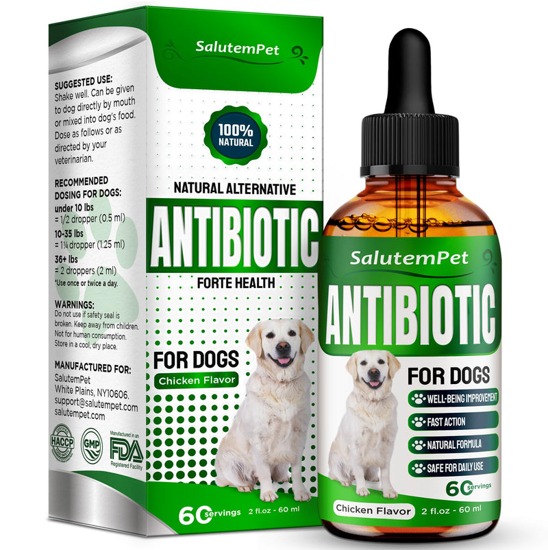 Natural Antibiotics for Dogs | Dog Antibiotics | Supports Dog Allergy Relief | Dog Itch Relief | Dog Allergy Support | Dog Multivitamin | Pet Antibiotics | Dog Antibiotics | 2 Oz Chicken - PawsPlanet Australia