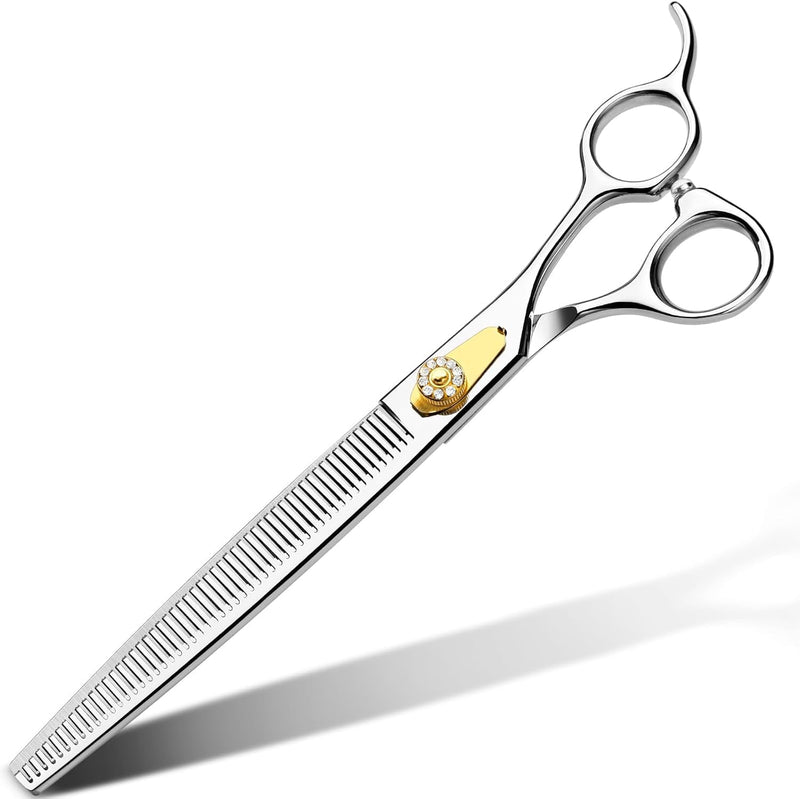 Gimars 8 Inch Sharp 54 Teeth Professional Dog Grooming Scissors Heavy Duty 440C Stainless Steel Ergonomic Pet Grooming Scissor for Dogs, Cats and Other Animals 8 in 54 Teeth Thinning Shear - PawsPlanet Australia
