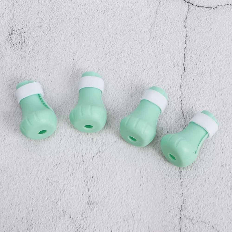 Vctitil 4Pcs Cat Shoes Anti-Scratch Silicone Cat Shoes Boots,Adjustable Cat Paw Protector Foot Covers Cat Claw Protection for Home Bathing(Green) green - PawsPlanet Australia