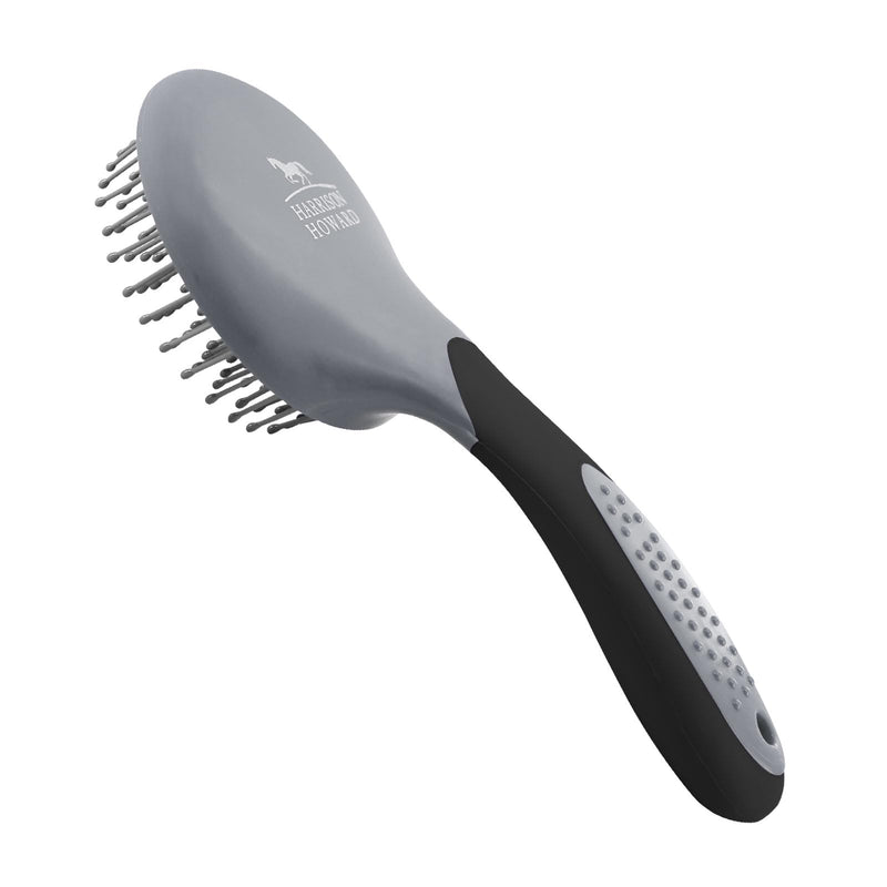 Harrison Howard Horse Mane and Tail Brush - Professional Grooming Brush, Equestrian Detangler, Non-Slip, Black - PawsPlanet Australia