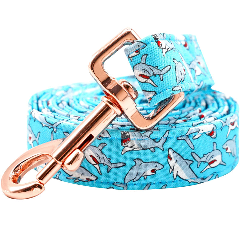 Lionheart glory Strong Dog Leash Shark Durable Blue Dog Leashes with Comfortable Soft Handle for Small Medium and Large Dogs Medium (Pack of 1） - PawsPlanet Australia