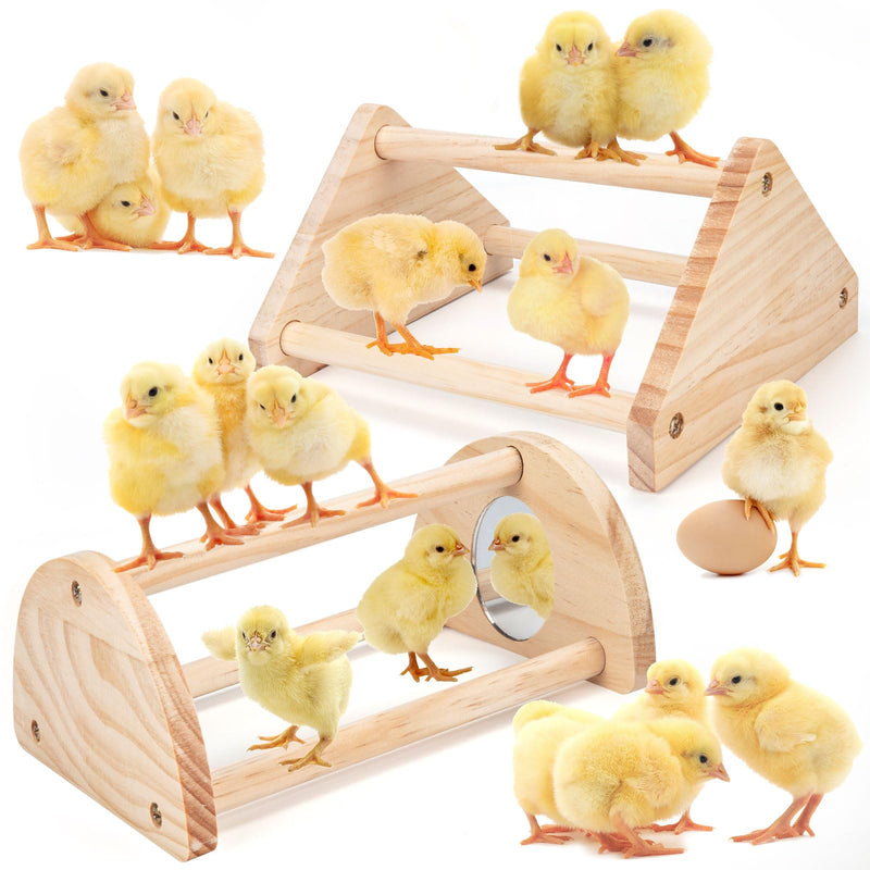 Chicken Perch Stand, 2PCS Pine Chicken Roosting Bars for coop and brooder, Training Perch Chick Fun Toys for Baby Chicks, Parakeets, Parrots - PawsPlanet Australia