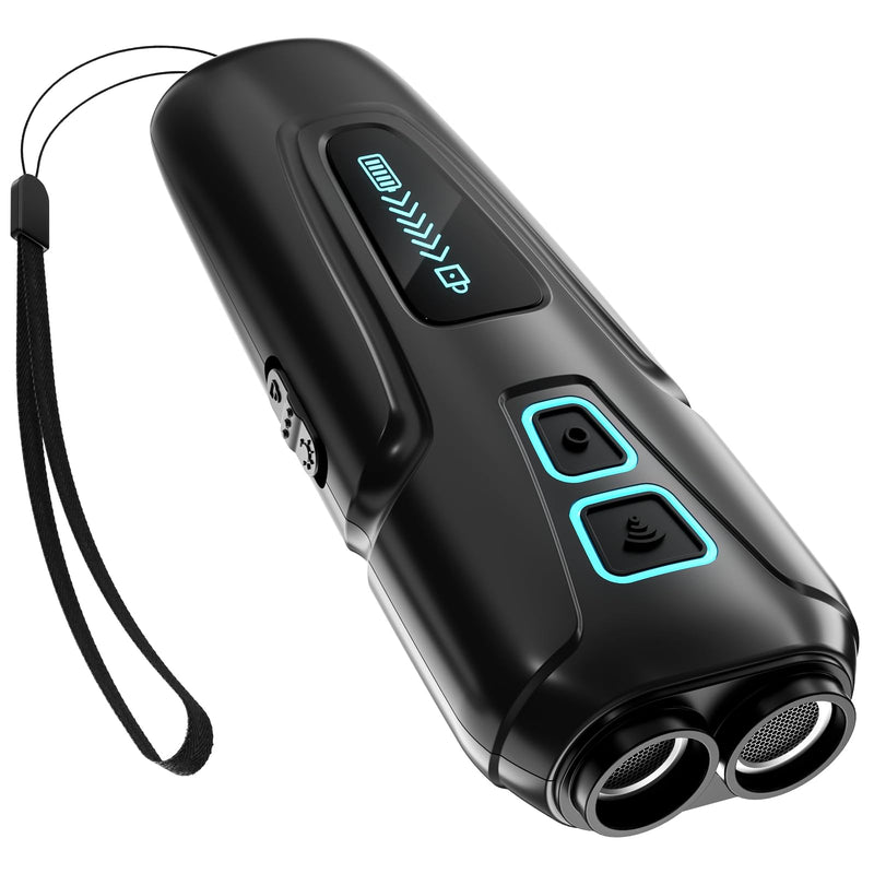 Dog Barking Control Devices Rechargeable Dual Sensor Anti Barking Device with Training/Deterrent Modes Dog Whistle to Stop Barking Ultrasonic Dog Barking Deterrent with LED Flashlight 35 FT Range - PawsPlanet Australia
