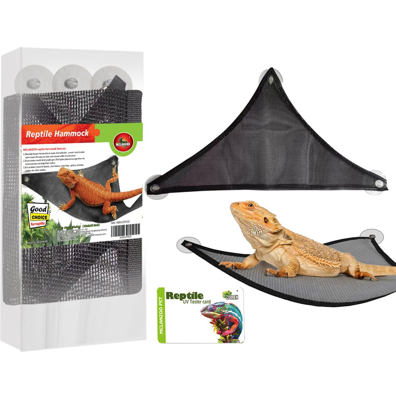 Bearded Dragon Lizard Hammock Reptile Hammock for Bearded Dragons Geckos Lizards,Breathable Mesh Reptile Bed and Rest for Snakes,Chameleon 18*12*9inch - PawsPlanet Australia