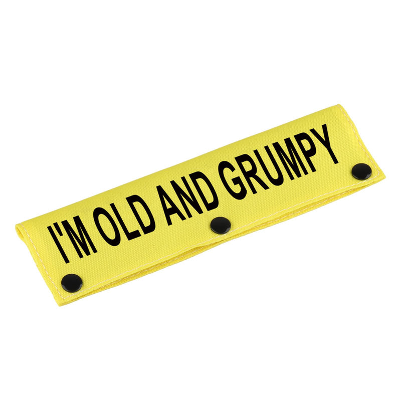 Funny Dog Leash Sleeve I'm Old and Grumpy Dog Leash Wrap Sleeve Pet Birthday Gift (I'm Old and Grumpy-YE Sleeve) I'm Old And Grumpy-YE Sleeve - PawsPlanet Australia