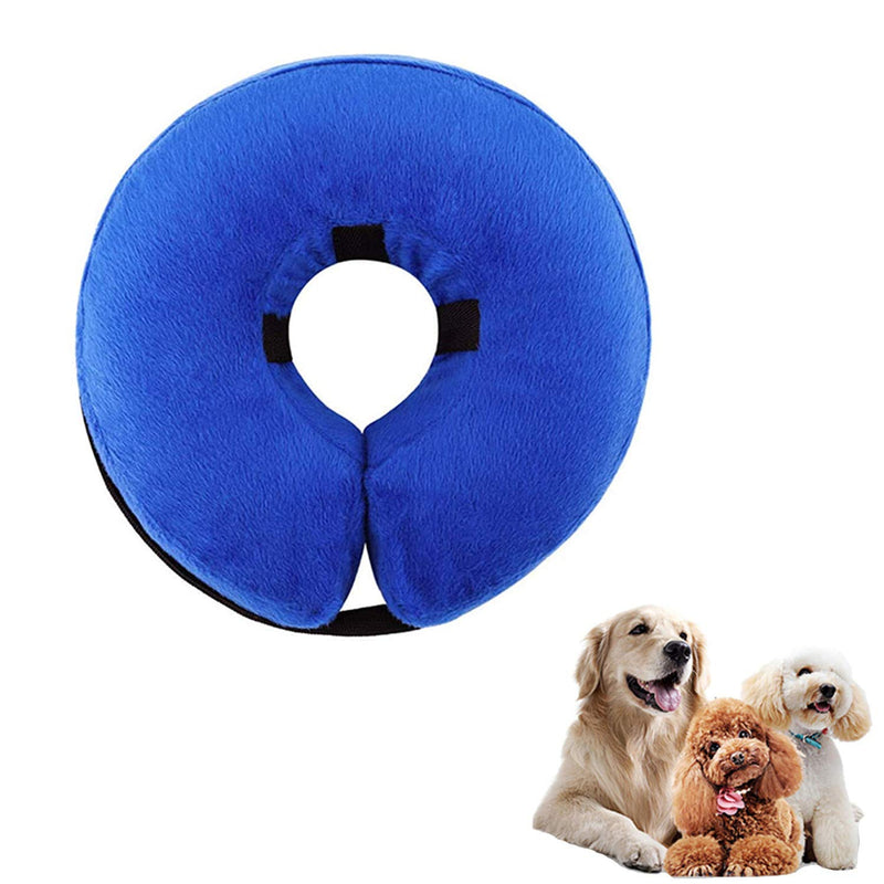 THAIN Soft Dog Recovery Protective Collar After Surgery-Cone Inflatable Collar for Dogs and Cats - Adjustable Washable Elizabethan Collar (M) M - PawsPlanet Australia