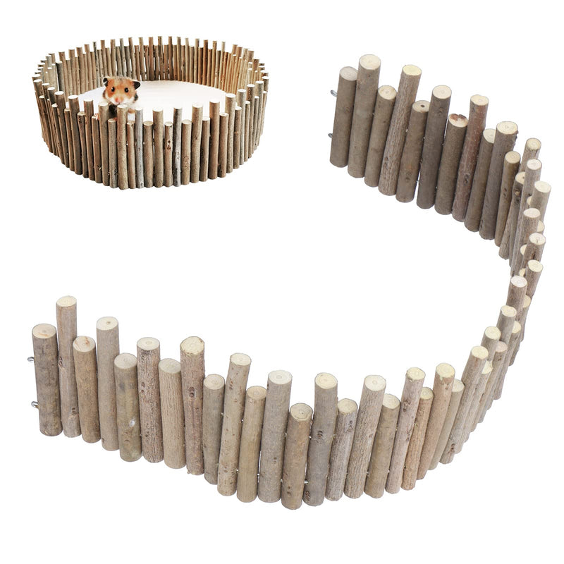Flexible Hamster Wooden Bridge, 11.8In Hamster Fence, Hamster Cage Decor And Platforms, Hamster Cage Accessories (11.8In) - PawsPlanet Australia