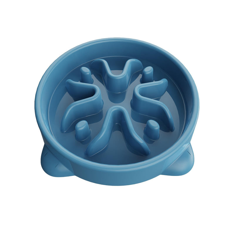 Slow Feeder Dog Bowls Small Breed, Dog Food Bowl Small Dog Anti-Choking Bloat Stop Puzzle Healthy Eating Bowl (Blue, 1 Cup) Blue - PawsPlanet Australia