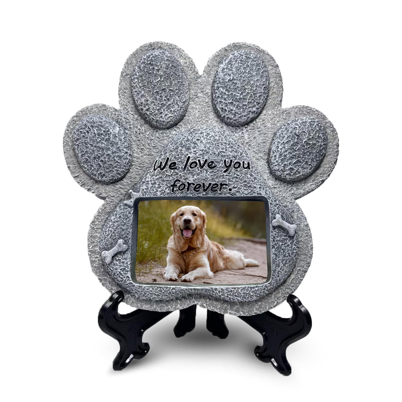 Pet Memorial Stones for Dogs,Loss of Dog Sympathy Gift Indoor Display,Pet Grave Markers Dog Bereavement Gifts Outdoor Tombstone Paw Shaped Carve We Love You Forever Dog‘s Paw - PawsPlanet Australia