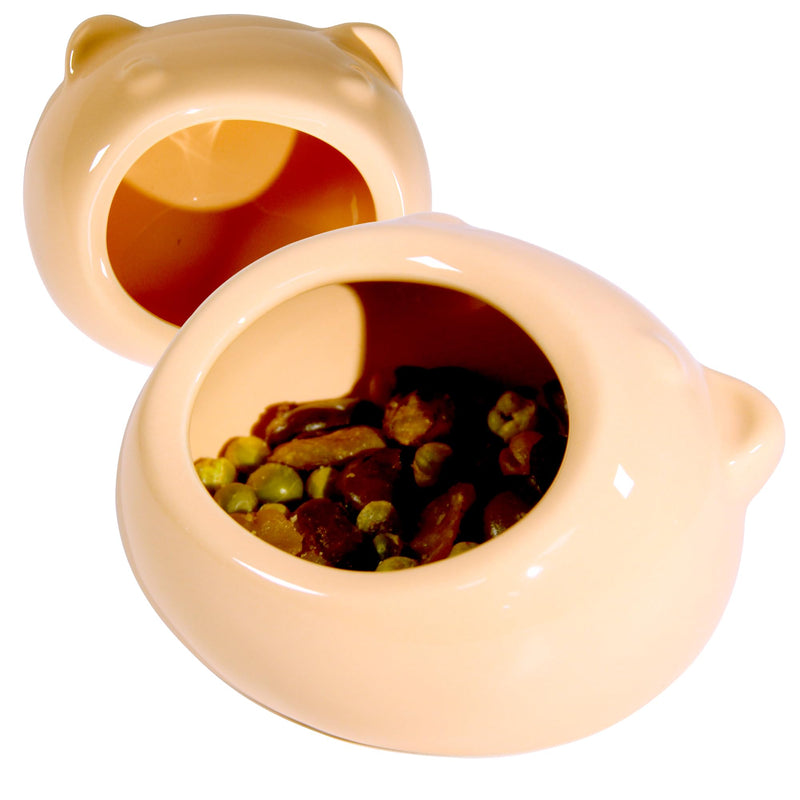 Ceramic Small Pet Hamster Food Bowl Guinea Pig Food Bowl Hamster Water Bowl Ferret Chinchillas Squirrels Hedgehog Accessories Reptiles Hamster Accessories for Cages（Orange） Orange - PawsPlanet Australia
