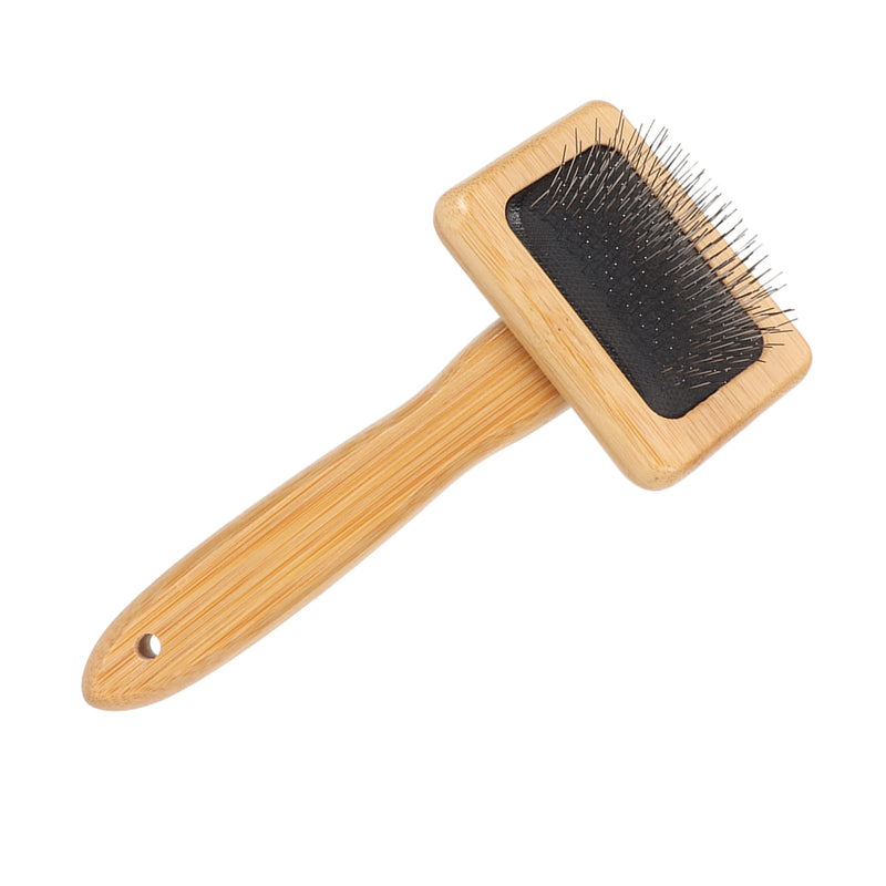 Smoother Brush, Quick Brush, Smooth Curves, Bamboo Macrame Comb, Finely Polished with Cat Hole (S) - PawsPlanet Australia