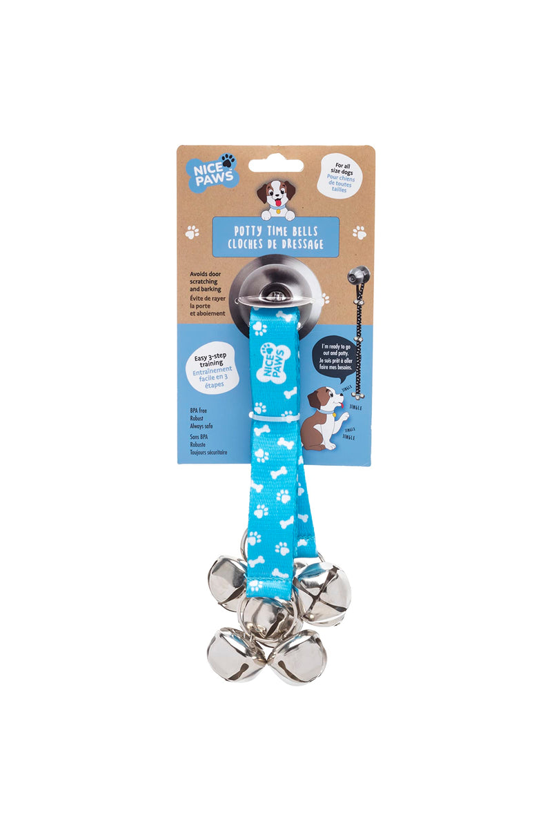 Dog Door Bell - 7 Extra Loud Dog Door Bells for Potty Training - Durable, Chew-Resistant Potty Dog Bells for Dogs Adjustable Length, Puppy-Friendly for Easy Communication Blue - PawsPlanet Australia