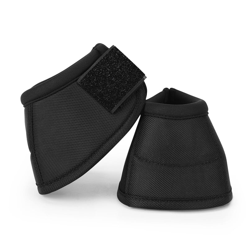 Horse Bell Boots Overreach Bell Boots for Horses Protective Hoof Boots Ballistic Protection 2 Counts (Black, Large) Black - PawsPlanet Australia