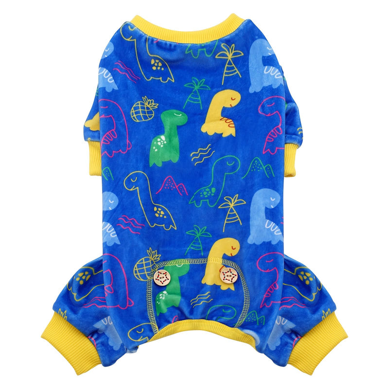 KYEESE Dog Pajamas for Small Medium Dogs with Dinosaur Soft Material Stretchable Dog Pajamas Onesie Dog Apparel, X-Large X-Large (25-40lbs) 1# Dinosaur - PawsPlanet Australia