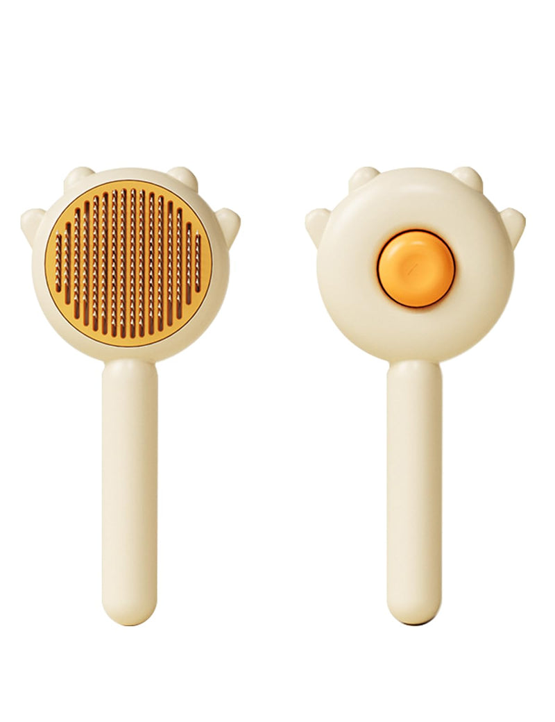 Cat Brush,Dog Brush, Pet Hair Cleaner Brush,Pet Grooming Cat Dog Brush,Pet Comb-Cat Comb for Kitten Massage Removes Loose Fur-Cat Grooming Brush Long Short Hair Cats Dogs Pet Brush (Yellow) Yellow - PawsPlanet Australia