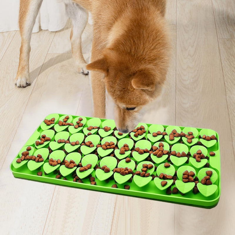 Medium Silicone Snuffle Mat for Small Medium Dogs Cats Slow Down Eating,Slow Feeder Lick Mat for Dry Wet Food for Pet Training Smell,Encourages Natural Foraging Skill,Relieving Stress (Green) Green-M (14.6x7.5in) - PawsPlanet Australia