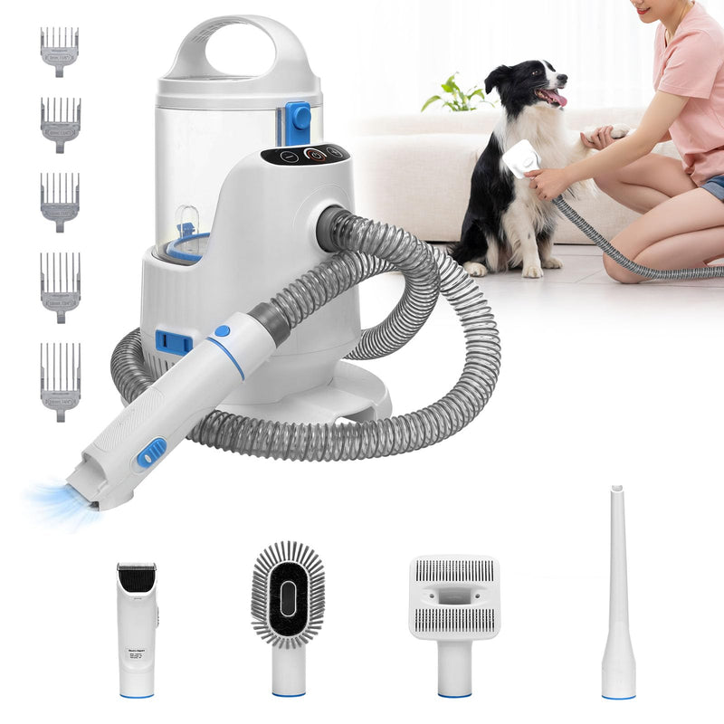 Petmolico Pet Grooming Vacuum Set for Dog 13000PA Suction Dog Vacuum Grooming Kit with 2.8L Large Cup for Shedding Grooming Include 4 Hair Clipper Combs