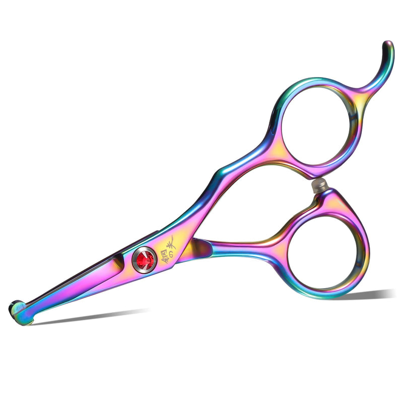 Small Dog Grooming Scissor -Rainbow Nose Hair Scissors with Safe Round Tips, Pet Scissors for Detailed Trimming, Japanese Stainless Steel,Ideal Gift Detail Grooming Scissors - PawsPlanet Australia