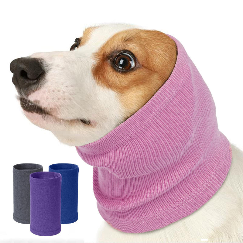 Nanaki Dog Hood No Flap Ear Wrap, Quiet Dog Headband Dog Head Cover No Shake Ear Wrap Dog, The Grooming and Force Drying Pet Ear Protector for Anxiety Relief Calming Dog Ear Covers for Noise Medium Pink - PawsPlanet Australia