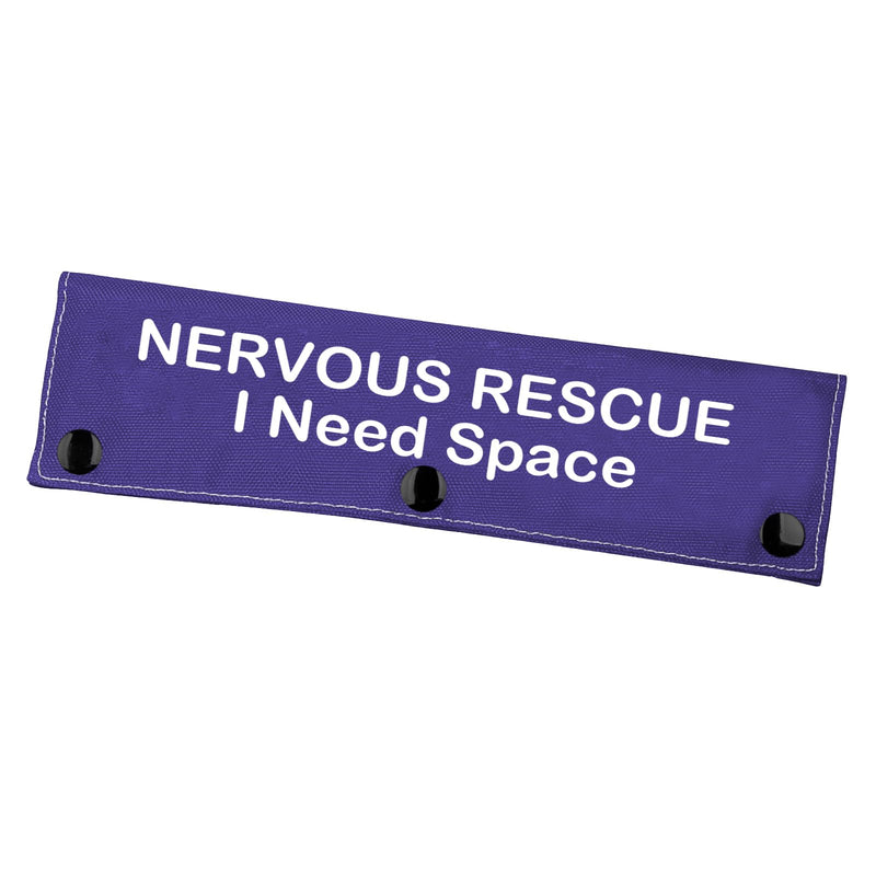 Nervous Dog Leash Sleeve Nervous Rescue Space Dog Leash Wrap Social Distancing Dog Patch (Nervous Rescue Space) - PawsPlanet Australia