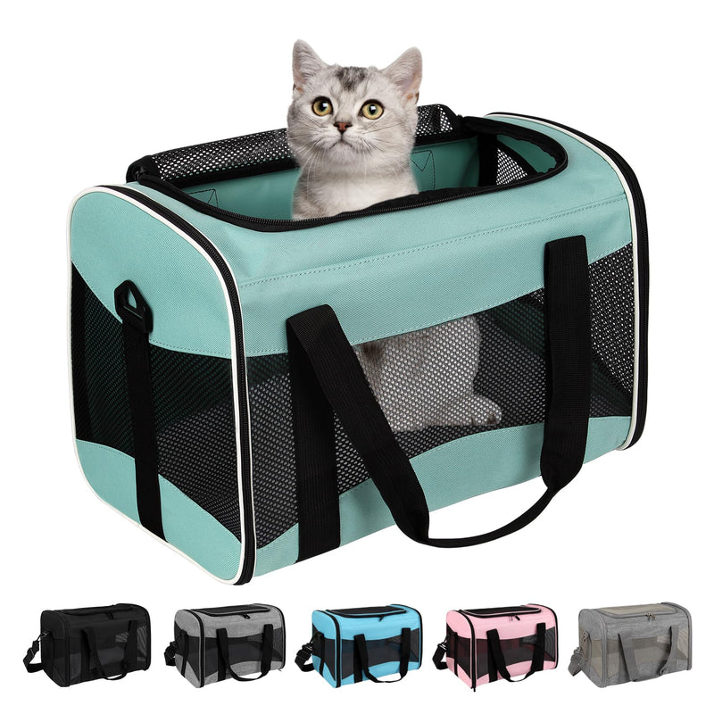 Small Animal Travel, Carrier for Hedgehog Rat Parrot Bird Guinea Pig, Lizards Carrier, Soft Sided Travel Carrier Portable Guinea Pig Up to 10 Lbs (15 * 10 * 10, Green) 15"L*10"W"*10'H - PawsPlanet Australia