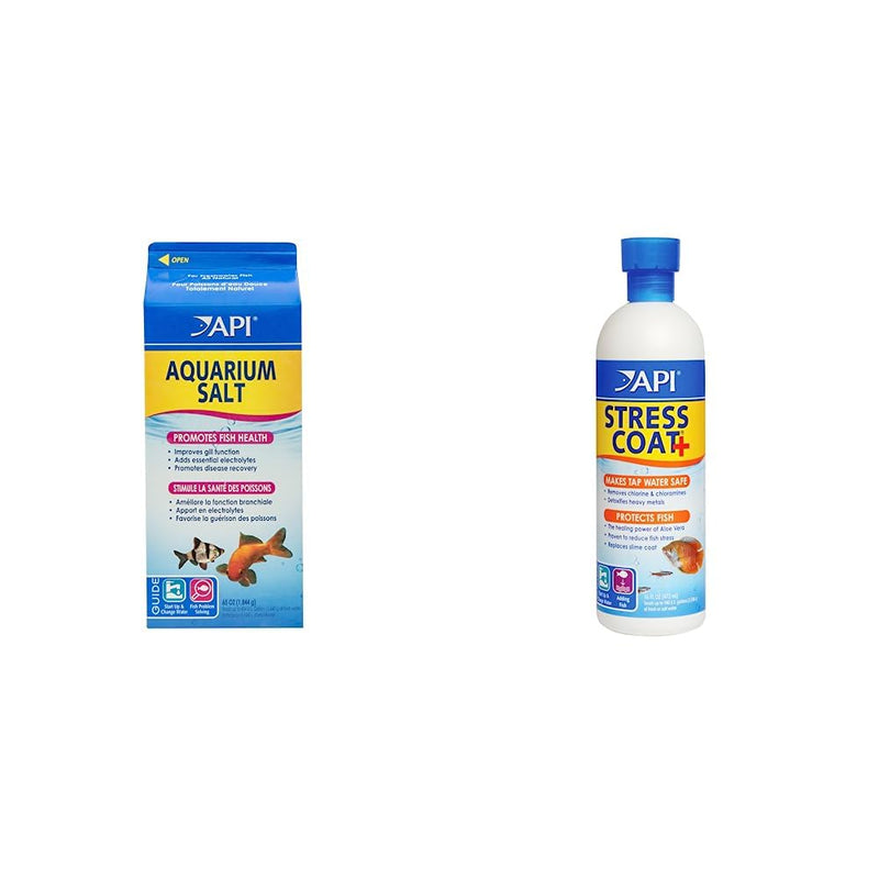 API Aquarium Care Bundle - Salt, Water Conditioner (67 oz, 16 oz) - PawsPlanet Australia