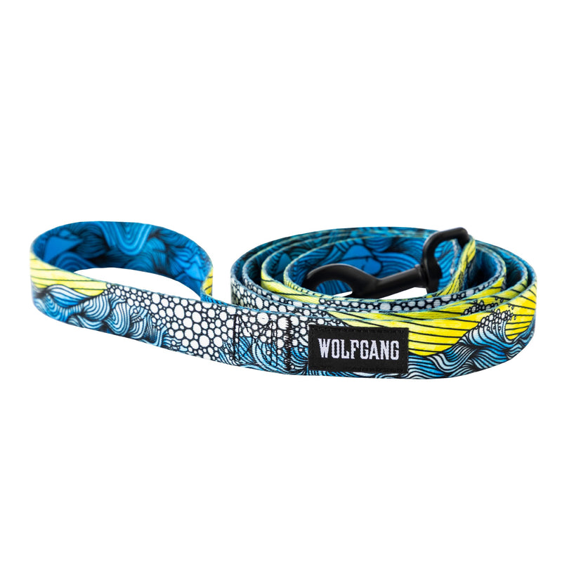 Wolfgang Heavy Duty Dog Leash, Pull-Tested to Over 800 lbs for Walking & Training, DawnPatrol Print, Small - PawsPlanet Australia