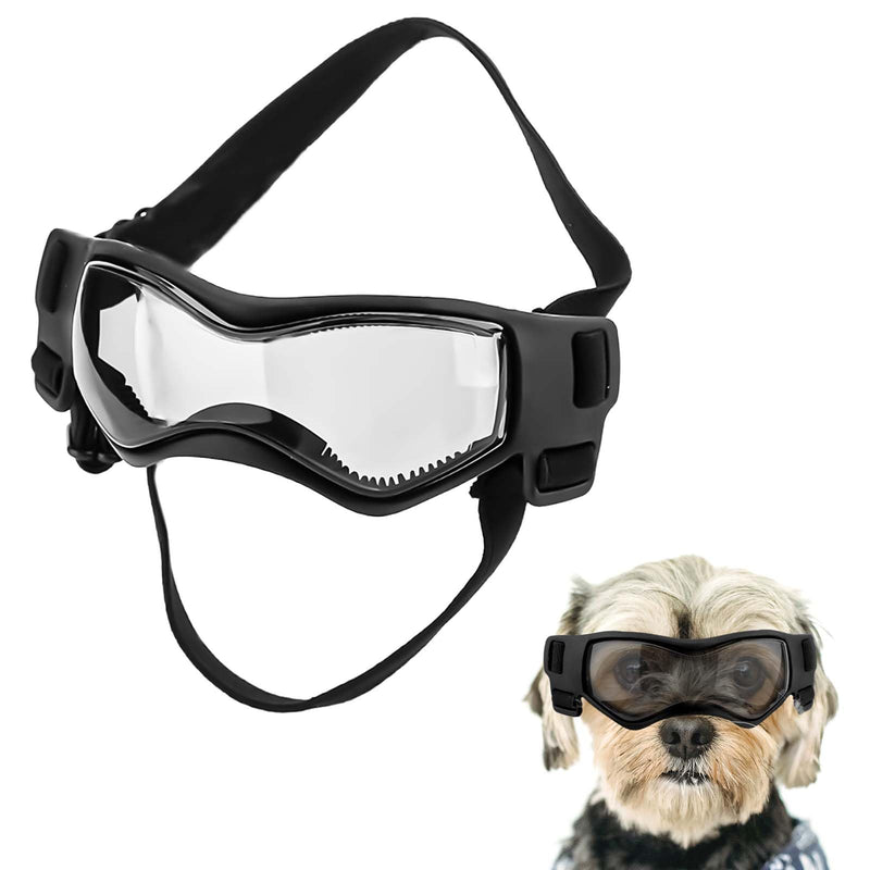 Small Breed Dog Sunglasses, Dog Goggles for Small Dogs Windproof Anti-Fog Dog Glasses Adjustable Dog Goggles for Pet Small Medium Dogs Outdoor Eye Protection (Black) Black - PawsPlanet Australia