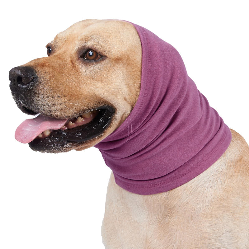 Dog Quiet Ear Covers for Ear Protection, Calming Ear Muffs for Medium Large Dogs Hood for Anxiety Relief/Calming/Warm (Large, Rose Earmuffs) - PawsPlanet Australia