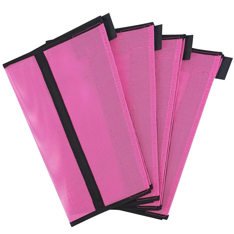 Boots for Horse,4 Set Mesh Shoo Boots for Horses,Horse Boots Reduce Stomping,Hoof Damage and Leg Fatigue (Pink) Pink - PawsPlanet Australia