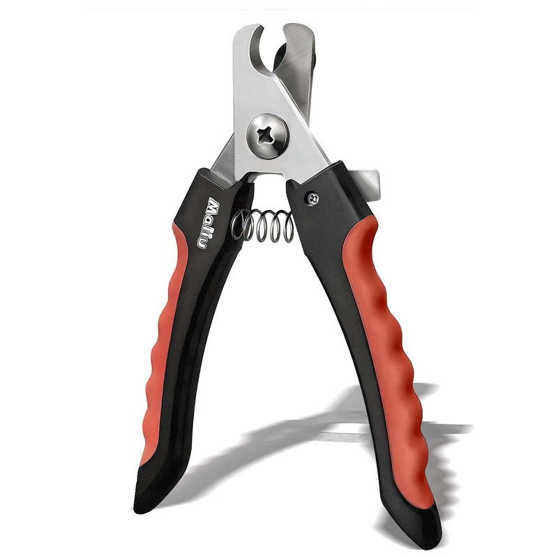 Dog & Cat Nail Clippers, Pet Nail Clipper and Trimmer with Safety Guard to Prevent Over Cutting, Grooming Razor Sharp Blades with Nail File for Small, Medium, Large Breeds, S Red - PawsPlanet Australia
