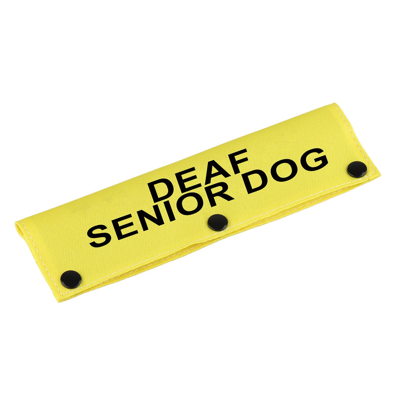 Hearing Impairment Dog Leash Sleeve Deaf Senior Dog Dog Leash Sleeve Use On Special Needs Dog (Deaf Senior Dog-YE Sleeve) Deaf Senior Dog-YE Sleeve - PawsPlanet Australia