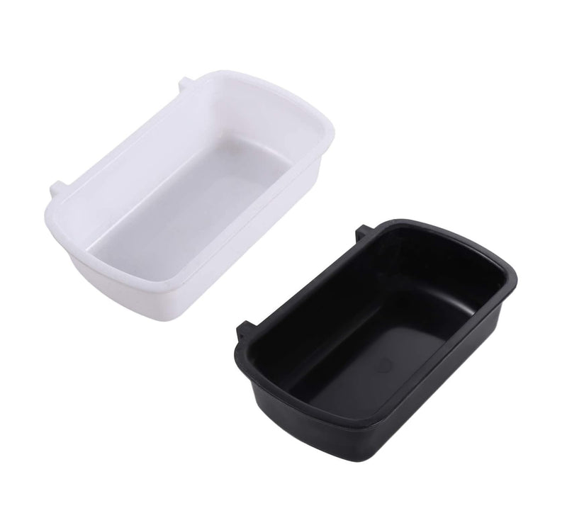 Small Animal Feeder Bowl Basic Dish Covenient Hanging Cups - 2 Pack Bath Food Water Bowls for Birds Hamsters Mice Rats Small Pets Color2 - PawsPlanet Australia