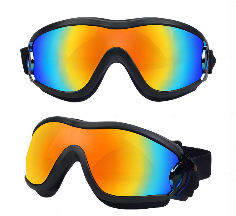 SANPLMG Dog Soft Cute Sunglasses,Pet Goggles,Flexible Frame,Wind Proof,Dust Proof,Eye Protection,with Adjustable Straps,for Medium Dogs,for Long Snout Dogs Cycling,Ski,Motorcycle (1 Pack) (Black/red) Black/red - PawsPlanet Australia