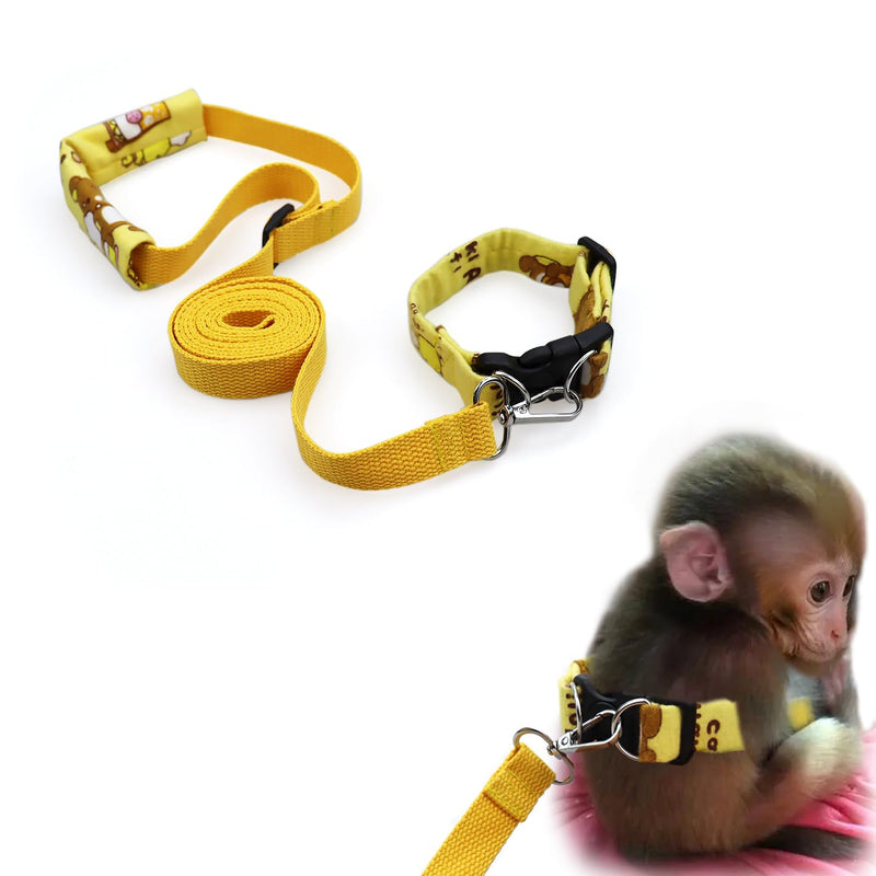 Belly Bands and Matching Leash for Marmoset Monkeys with Adjustable Buckle Waist Circumference Less Than 8 Inches Comfortable Washable Durable - PawsPlanet Australia