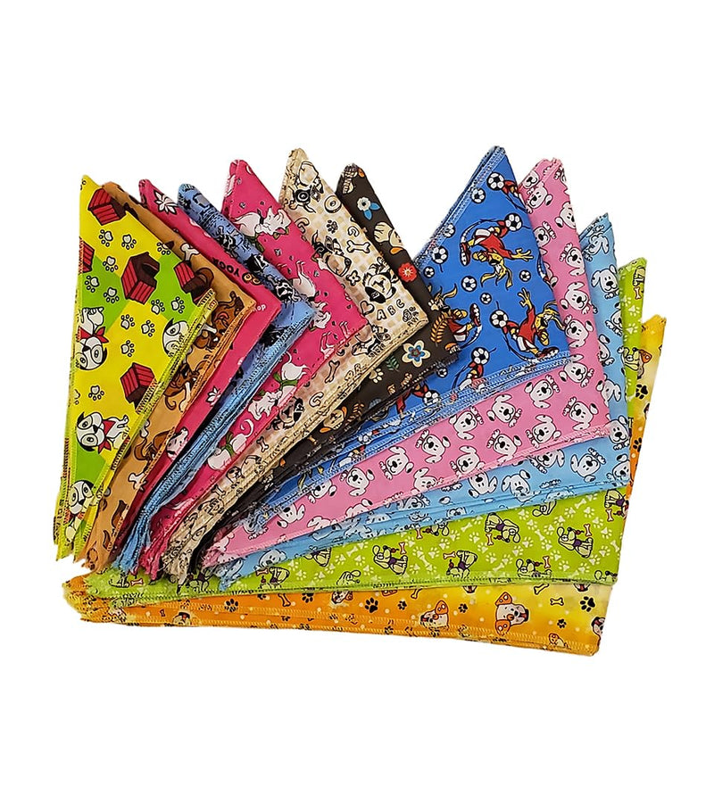 60 Assorted Doggie Tieback Dog Grooming Bandanas/Groomers Bulk Package… - PawsPlanet Australia