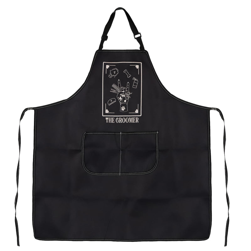JXGZSO Pet Grooming Apron Dog Groomer Apron The Groomer Sign Apron Dog Stylist Gifts Dog Hairdresser Gift Pet Groomer Gifts - PawsPlanet Australia