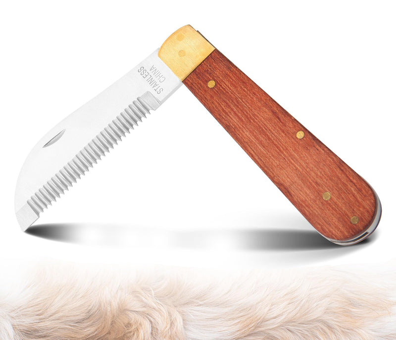 Hand Stripping Tools for Horse Dog Grooming Shedding Blade Stripping for Horse Bot Eggs,Right Handed Fold Up Design - PawsPlanet Australia