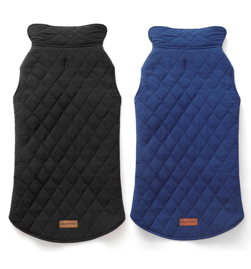 Rocky 2-in-1 Reversible Dog Jacket - Waterproof Snow Coat for Medium & Large Dogs Navy - PawsPlanet Australia