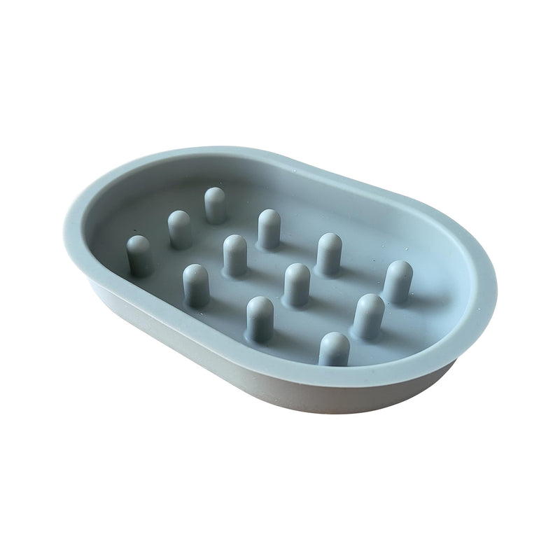 Slow Feeder Bowl Compatible with Sureflap Surefeed Feeders - BPA Free & Dishwasher Safe Silicone Slow Feeder Bowl for Small & Med Breed, Non-Slip Puzzle Cat Food Bowl, Perfect for Fast Eaters (Gray) - PawsPlanet Australia
