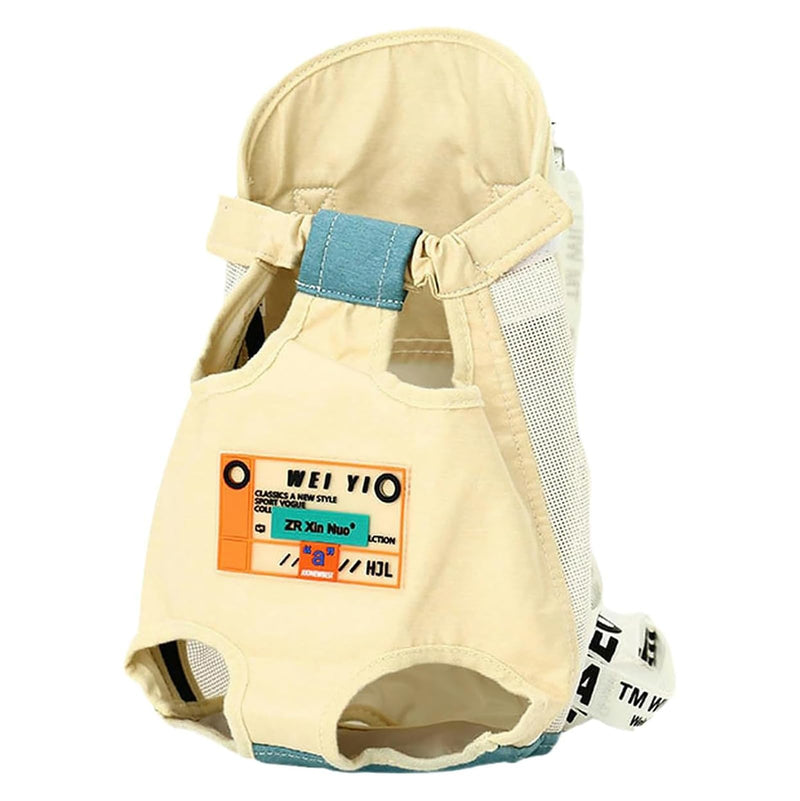 Pet mesh cat Breathable, Lightweight, Portable cat and Dog Backpack Suitable for Small Pets-Morandi Functional Backpack Beige-XL Morandi Functional Backpack Beige XL - PawsPlanet Australia
