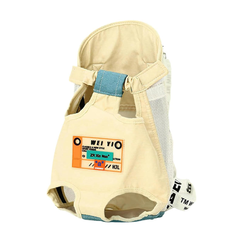 Pet mesh cat Breathable, Lightweight, Portable cat and Dog Backpack Suitable for Small Pets-Morandi Functional Backpack Beige-L Morandi Functional Backpack Beige L - PawsPlanet Australia