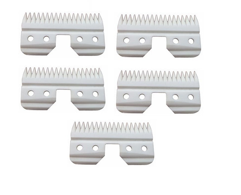 5pcs Ceramic Blades for Most Andis Oster Wahl AG A5 Hair Clippers Cutters Trimmer Beard Dog Grooming Blade Replacement - PawsPlanet Australia
