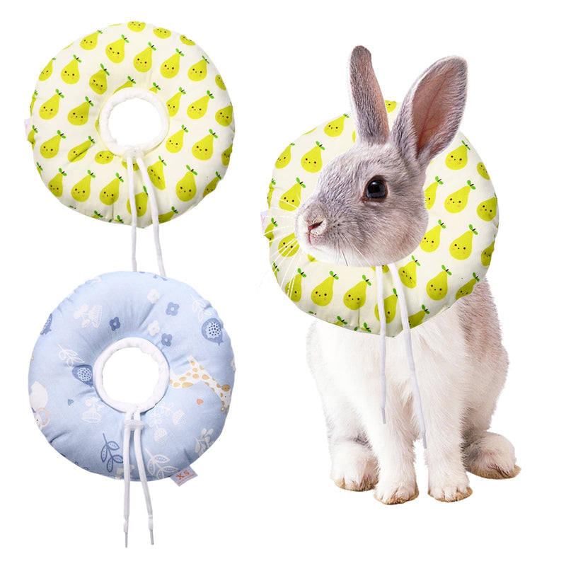 Avaner 2 Pcs Rabbit Recovery Collars, Small Pet After Surgery Protective Cone Collars for Rabbit, Guinea Pig, Kitten Size 1 2pcs - PawsPlanet Australia