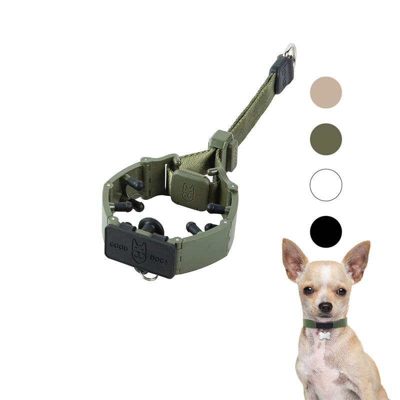 SVD.PET Dog Prong Collar for No-Pull Training, Quick-Release Buckle Adjustable Pinch Collar for Small Dogs (Army Green, Small Size) Army Green