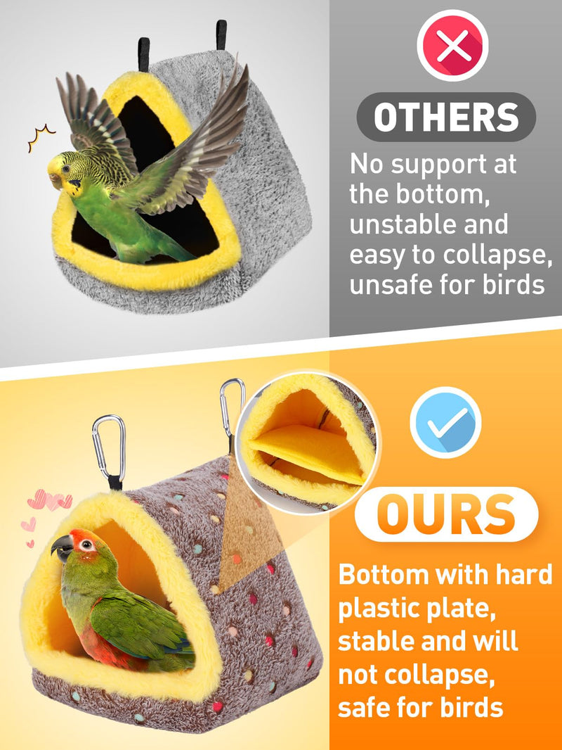 Medium Winter Warm Bird Nest for Cage - Comfortable Bird Bed with Support Board, Hanging Hammock Shed Hideaway Hut Gift for Macaws African Grey Amazon Parrots Medium - PawsPlanet Australia
