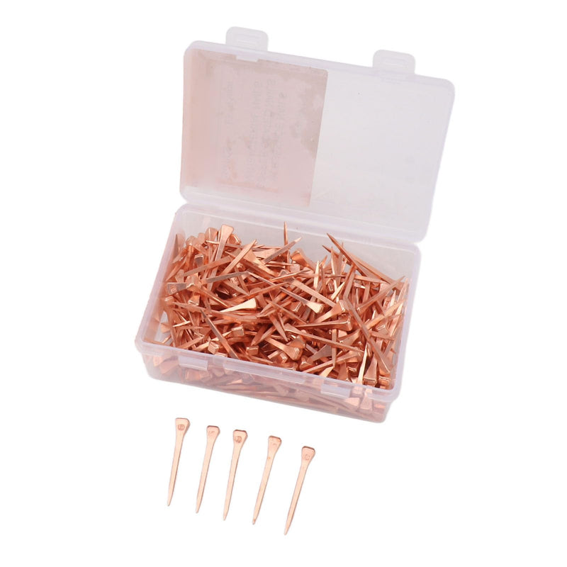 EMUKOEP 250Pcs Horseshoe Nails Copper Plated Rustproof Equestrian Riding Equipment Pet Supplies (45mm E3) 45mm E3 - PawsPlanet Australia