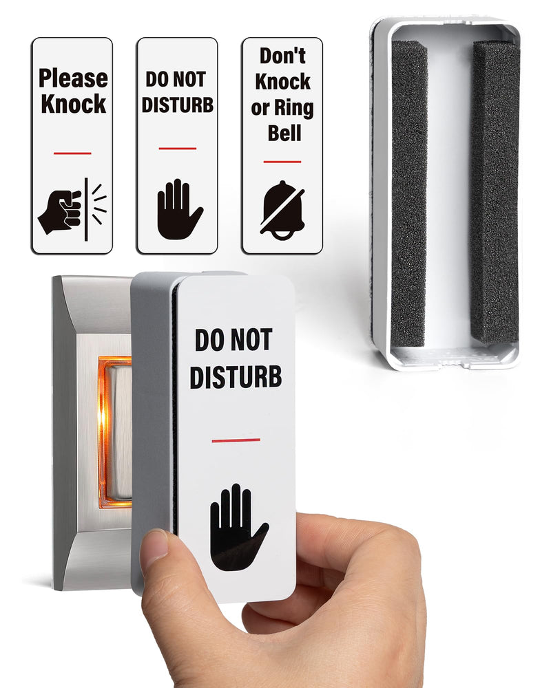 NapDefender Doorbell Cover Doorbell Button Cover, Dont Ring Doorbell Sign-Do Not Ring Doorbell Sign Please Do Not knock, No Solicitation Solutions for Uninterrupted Nap, Baby Sleep, Dog Barking White - PawsPlanet Australia